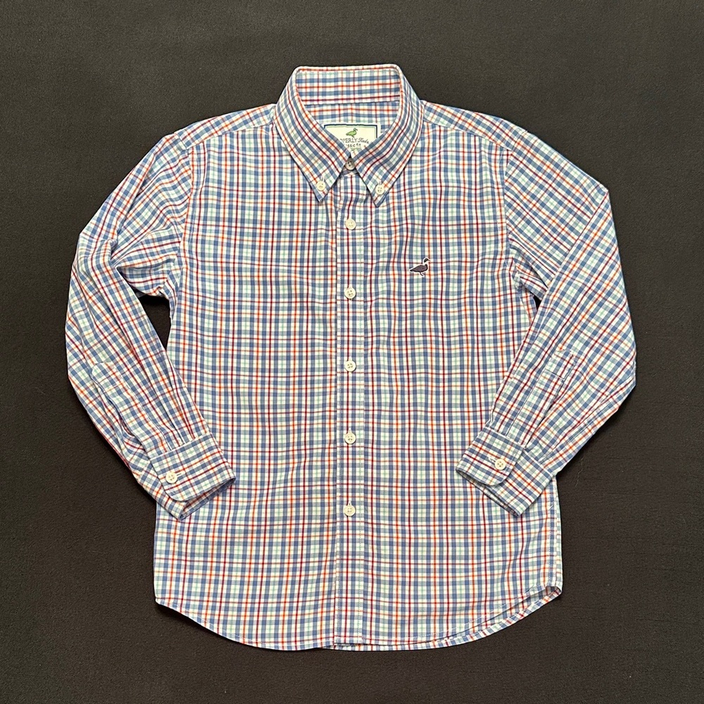 Properly Tied Boys Plaid Button-Up Shirt size 6